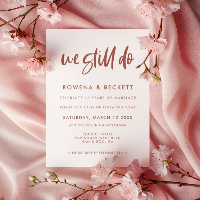 Invitación Rosa de nieve moderna y elegante Seguimos prometie (Subido por el creador)