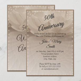 Invitación Rosa de Oro 50 Aniversario