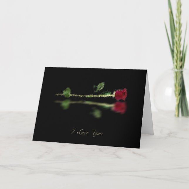 Invitación Rosa de papel de aluminio (Anverso)
