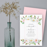 Rosa de perro salvaje blanco y rosa rubor boda flo