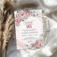 Rosa de primavera Boho rosas de oro rubor eucalipt