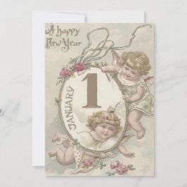 Invitación Rosa de querubín ángel
