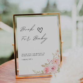 Invitación Rosa de Rótulo para bebés, Baby Shower