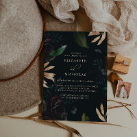 Rosa de terciopelo oscuro de Borgoña | Boda de inv