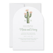Rosa del desierto Cactus Monograma Boda
