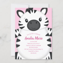 Rosa del partido de cumpleaños Zebra