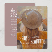 Rosa del partido de graduación fotográfica tipo ca