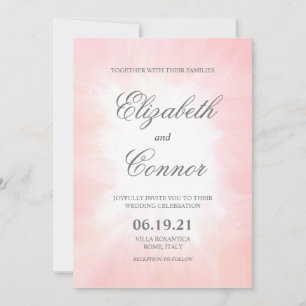 Invitación Rosa Delicado