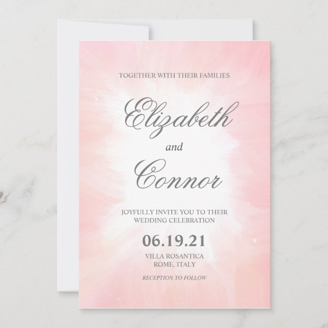Invitación Rosa Delicado (Anverso)