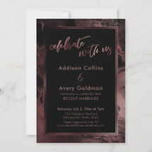 Rosa Dorado y Mármol Negro Celebra con Nosotros