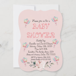 Invitación Rosa dulce Baby Shower