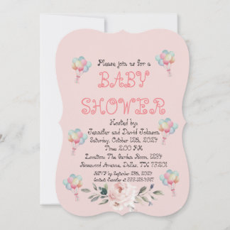 Invitación Rosa dulce Baby Shower