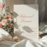 Invitación Rosa Dusty Elegante Prueba de Caligrafía Cena<br><div class="desc">Elegante caligrafía polvorienta subió moderna invitación a cenar.</div>