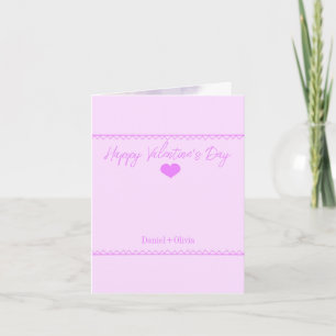 Invitación Rosa: El día de San Valentín púrpura