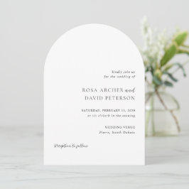 Invitación Rosa Elegant Boda moderno