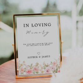 Invitación Rosa En El Rótulo De La Memoria Amada, Rótulo Memo