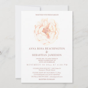 Invitación *~* ROSA etéreo Floral AR8 Boda de RSVP Invitati