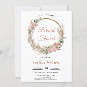 Invitación Rosa Eucalyptus