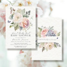 Rosa Floral Cabaña Jardín Bouquet Niña Rosa