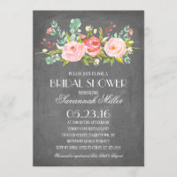 Rosa Garden Chalkboard | Bridal Shower