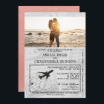 Invitación Rosa Gold California Passport Boda<br><div class="desc">¿Se casa en California? ¡Nuestro hermoso pasaporte definitivamente le dará la bienvenida a sus invitados! Estamos encantados de personalizar de esto para usted,  por favor siéntanse libres de enviarnos un mensaje de ayuda.</div>