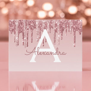 Invitación Rosa Gold Purpurina Sweet 16 Save the Date