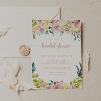 Rosa Gold Spring Floral Bridal Shower