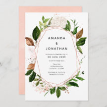 Rosa Gold y Boda de energía geométrica rosa Rubor