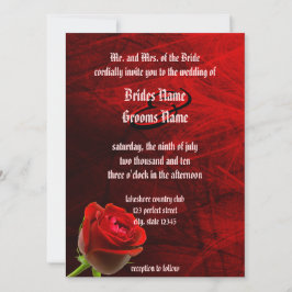 Invitación Rosa gótico Boda
