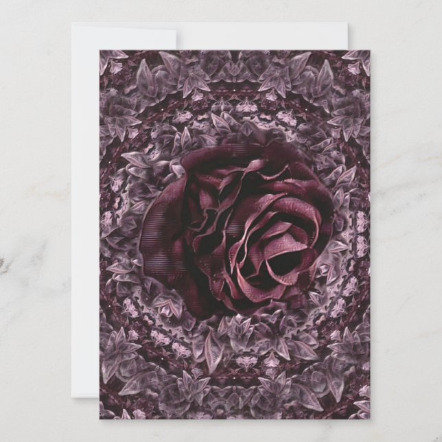 Invitación Rosa Mandala (Anverso)