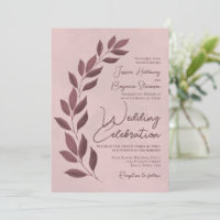 Rosa moderno y  de Mauve deja Boda