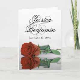 Invitación Rosa Naranja Rust Elegant Romantic Photo Boda
