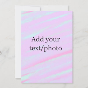 Invitación Rosa pastel verde agregar foto texto acuarela retr