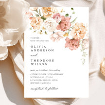 Rosa Polvorienta Floral de Boda Rosa