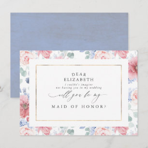 Invitación Rosa polvoriento y polvorienta propuesta de la dam