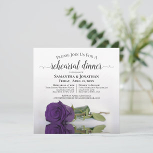 Invitación Rosa Proep Royal Purple Boda ensayo y cena