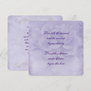 Invitación Rosa púrpura desechado