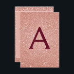 Invitación Rosa Purpurina de espuma de oro 40.º Fiesta de cum<br><div class="desc">Oro rosa rosa - Burgundy Sparkle Purpurina Girly Cumpleaños Fiesta Monograma e Invitación Inicial de Fiesta de Cumpleaños 40. Esta invitación de 40 años es perfecta para el Rosa Purpurina de la Marcha de Oro Girly Fiesta que busca celebrar en Oro Rosa Rosa Rosa Rosa.</div>