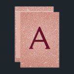 Invitación Rosa Purpurina de espuma de oro 40.º Fiesta de cum<br><div class="desc">Oro rosa rosa - Burgundy Sparkle Purpurina Girly Cumpleaños Fiesta Monograma e Invitación Inicial de Fiesta de Cumpleaños 40. Esta invitación de 40 años es perfecta para el Rosa Purpurina de la Marcha de Oro Girly Fiesta que busca celebrar en Oro Rosa Rosa Rosa Rosa.</div>