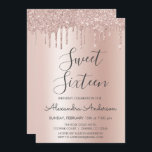 Invitación Rosa Purpurina de espuma de oro Dulce Dieciséis cu<br><div class="desc">Rubor Pink - Rosa Oro Espumoso Purpurina Dulce Dulce 16 Invitación de fiesta de cumpleaños . Esta es la moda perfecta para una de lujo dulce Dieciséis Cumpleaños Invitación para un Relieve metalizado Metálico Moderno y Elegante Rosa Gold y Rubor Pink Ombre Purpurina Sparkle Girly Fiesta de Cumpleaños. Póngase en...</div>