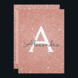 Invitación Rosa Purpurina de espuma de oro Fiesta de cumpleañ<br><div class="desc">Rosa Purpurina de espuma de oro Girly Nacimiento Monograma y 50 cumpleaños inicial de fiesta. Esta invitación de 50 años es perfecta para el Rosa Purpurina de la Marcha de Oro Girly Fiesta que busca celebrar en Oro Rosa Rosa Rosa Rosa. El Diseñador puede crear productos coincidentes personalizados por petición....</div>