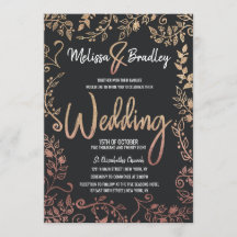 Rosa Purpurina Oro Floral Oro Ombre Boda