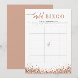 Invitación ROSA REGINA Purpurina Oro Noche Ducha Juego de Bin