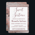 Invitación Rosa Relieve metalizado dorado Rustic Wood Dulce D<br><div class="desc">Faux Rosa Relieve metalizado dorado Rustic Old Wood Dulce Invitación A La Fiesta De Cumpleaños. Esta invitación es perfecta para la Rosa Fiesta de Cumpleaños Rústico de Oro 16 que busca celebrar en Oro Rosa Rosa Rosa Rosa.</div>