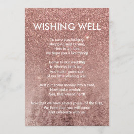 Invitación Rosa Relieve metalizado Girly moderno Purpurina de