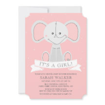 ¡Rosa relleno del elefante es un chica! Baby