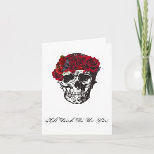 Invitación Rosa Roja Hasta que la Muerte nos Separe