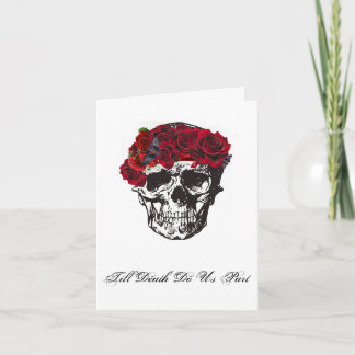 Invitación Rosa Roja Hasta que la Muerte nos Separe