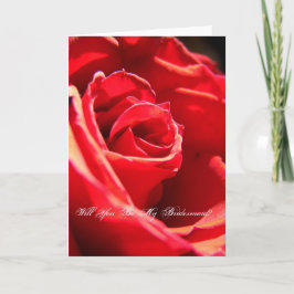 Invitación Rosa Roja, ¿Serás Mi Novia?