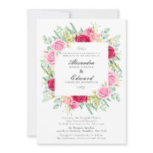 Rosa roja y rosa, boda jardín